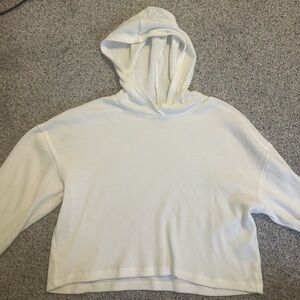 Women's Holister White Hooded Top